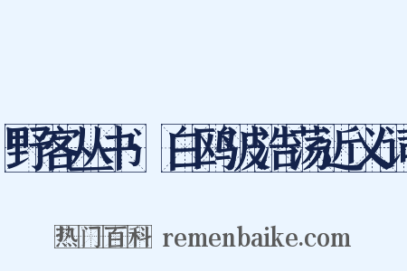 野客丛书·白鸥波浩荡近义词是什么意思的图片